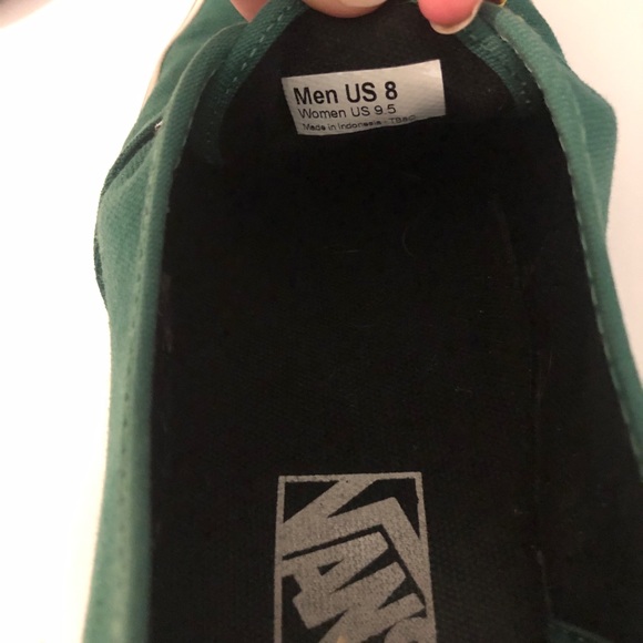 ❌SOLD❌Vans Authentic Low Top Green Shoe - Picture 9 of 9